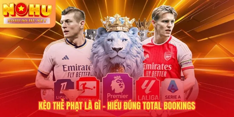 Kèo thẻ phạt Total Bookings tích lũy đơn vị theo từng loại thẻ