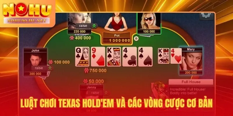 Bốn vòng cược poker online hé lộ thông tin và thách thức tư duy